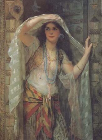 William Clarke Wontner Safe,One of the Three Ladies of Bagdad (mk32) France oil painting art